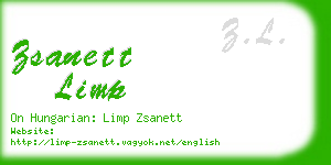 zsanett limp business card